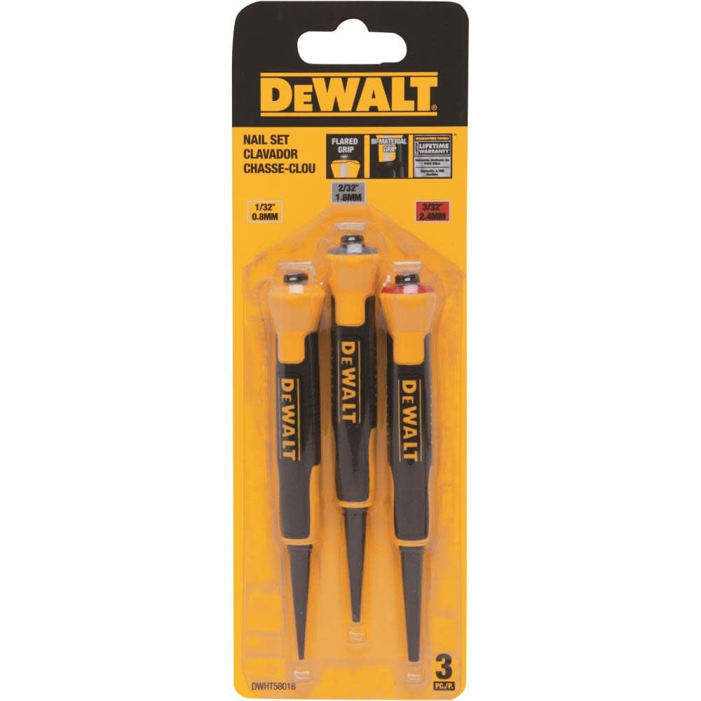 DEWALT Bi Material Nail Sets 1/32