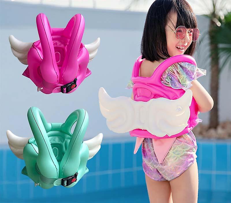 Miman Children's Inflatable Buoyancy Life Jacket Swimming Practice-pink