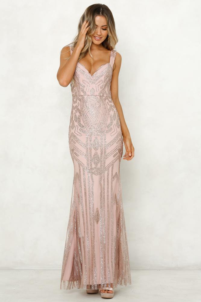 Look At The Stars Maxi Dress Bronze