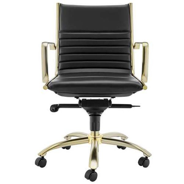 Dirk Black Low Back Office Chair