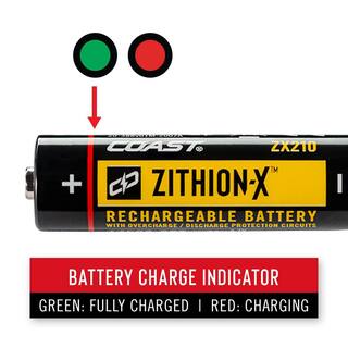 Coast ZX210 ZITHION-X Micro-USB Rechargeable Battery for HX5 Flashlight ZX210