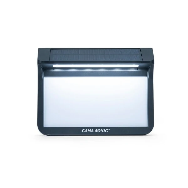 Solar Address Wall Plaque Light - Black - N/A