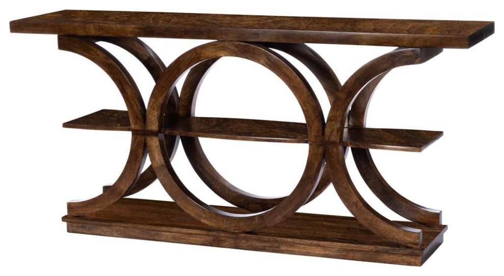 Brown Rustic Console Table  Belen Kox   Contemporary   Coffee Tables   by BisonOffice  Houzz