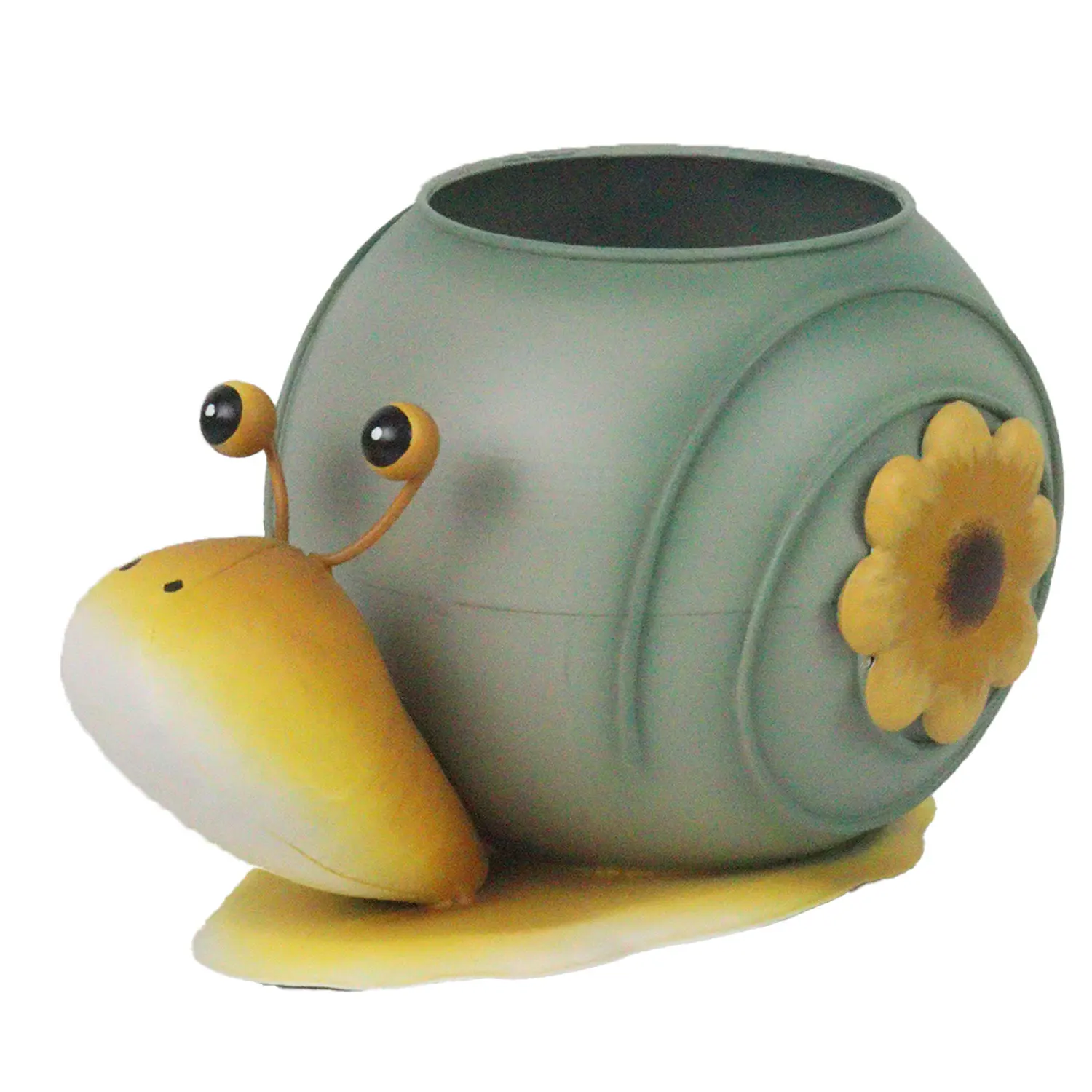 Metal Snail Plant Pot Flowerpot Animal Garden Pots Planter Bonsai Holder for Garden Ornament