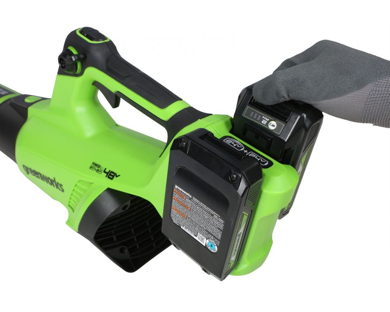 48V 515 CFM Leaf Blower， Battery  Charger | Greenworks Tools