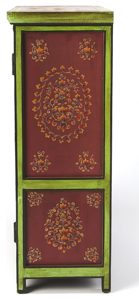 Disha Hand Painted Chest   Mediterranean   Accent Chests And Cabinets   by HomeRoots  Houzz