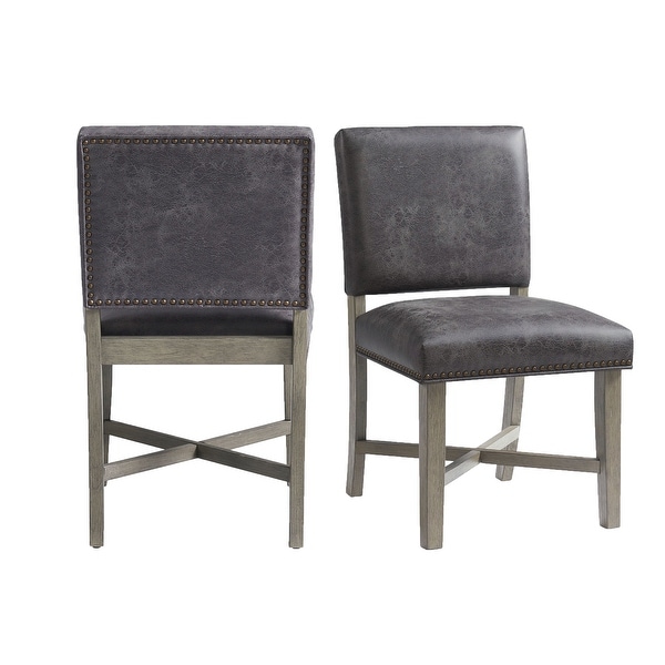 Picket House Furnishings Modesto Dining Side Chair Set in Grey