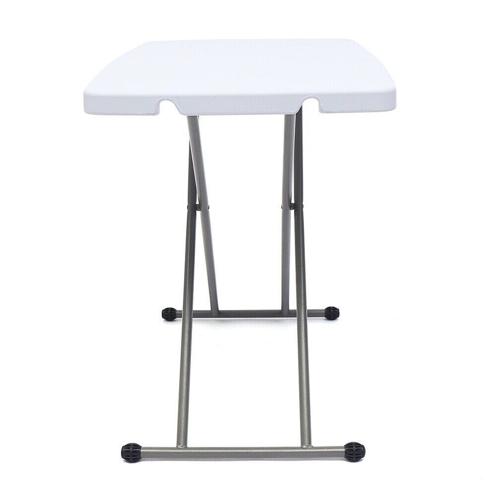 30 Inch Metal Adjustable Folding Desk Tray Table