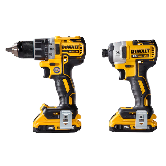 DEWALT DCK283D2 20-Volt MAX XR Cordless Brushless Drill/Impact Combo Kit with Two 20-Volt 2.0Ah Batteries and Charger (2-Tool)