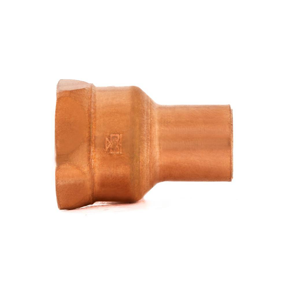 Everbilt 12 in. Copper Pressure Fitting x FPT Female Adapter Fitting W 01531EB