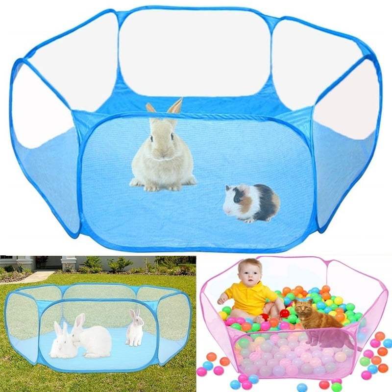 HOTBEST Pet Playpen Portable Open Indoor Outdoor Small Animals Cage Tent Fence for Hamster Chinchillas and Guinea Pigs