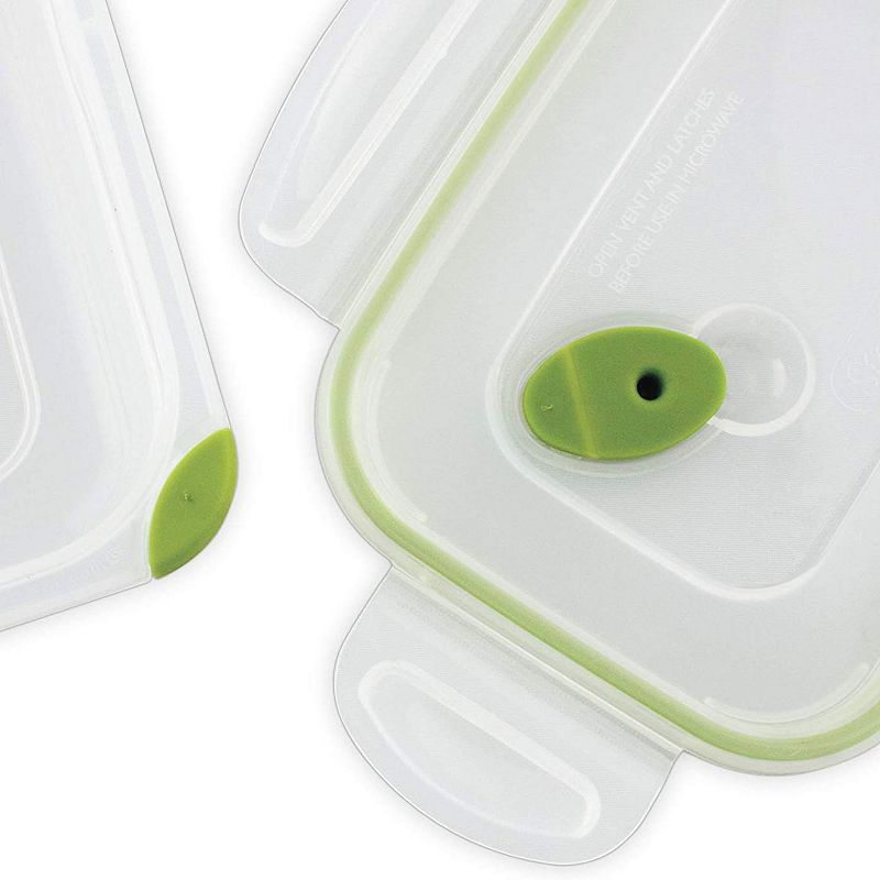 Sterilite 3.1 Cup Rectangle Ultra-Seal Food Storage Container， Green (6 Pack)