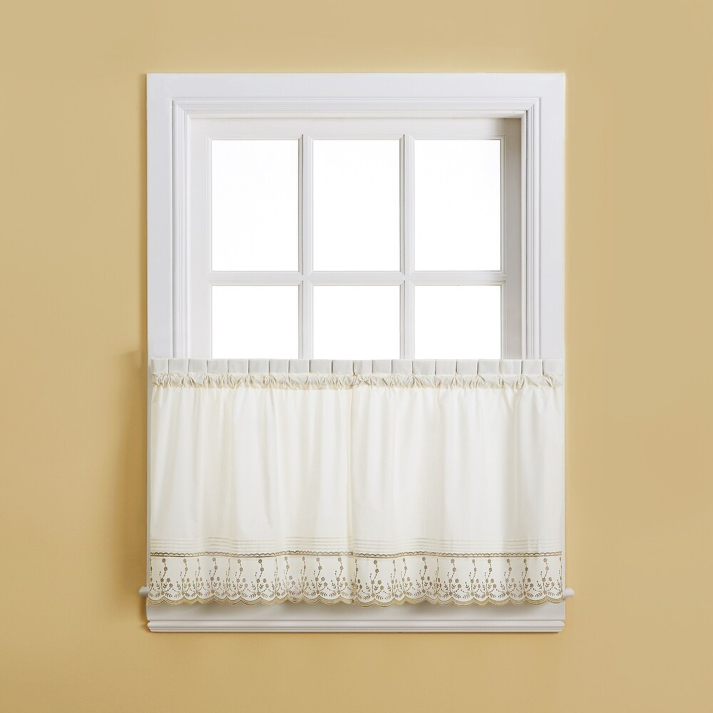 Curtainworks Abby Tailored Valance and Tier Curtain Collection