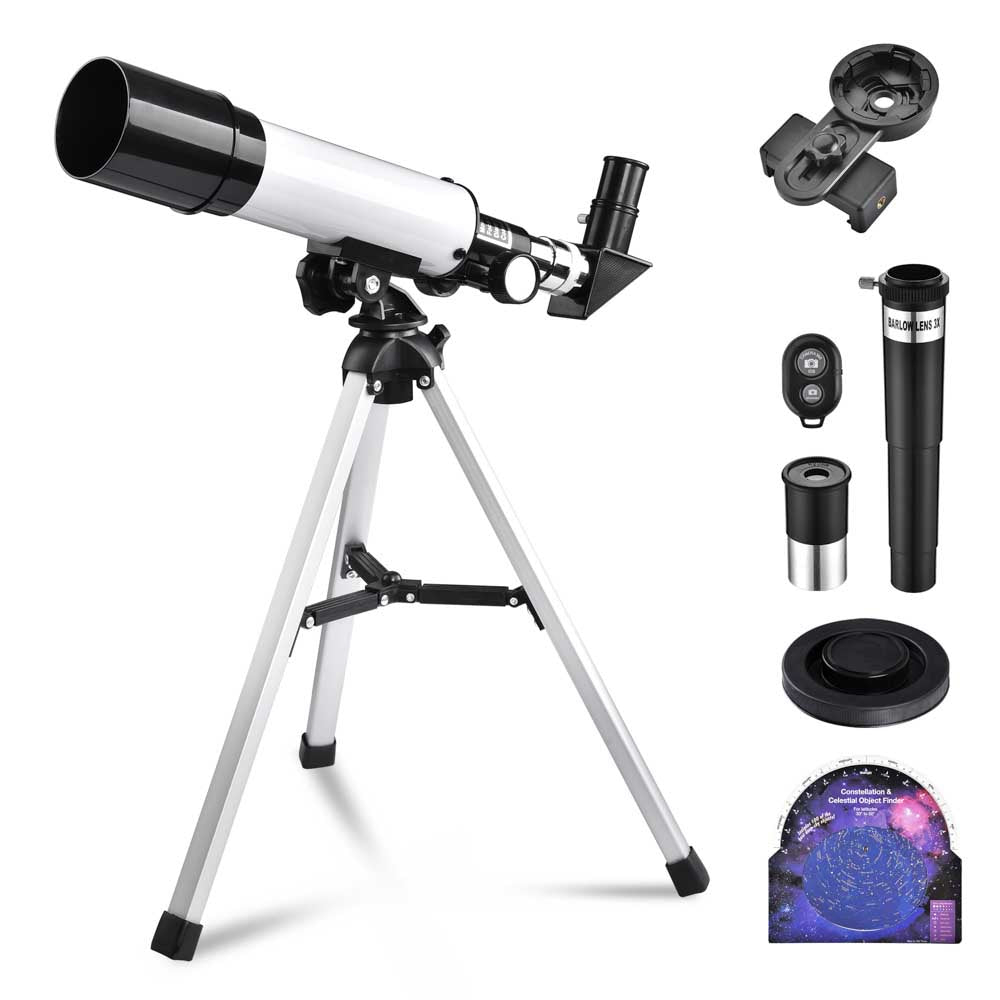 Yescom 50mm Kids Astronomical Refractor Telescope Table Top