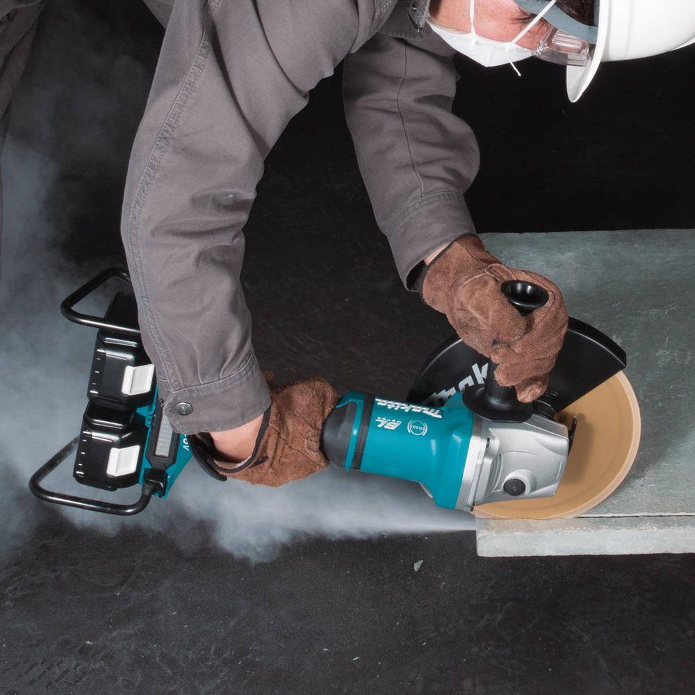 Makita 18V X2 LXT Lithium-Ion (36V) Brushless Cordless 9 in. Paddle Switch Cut-OffAngle Grinder Kit w Electric Brake 5.0Ah XAG13PT1