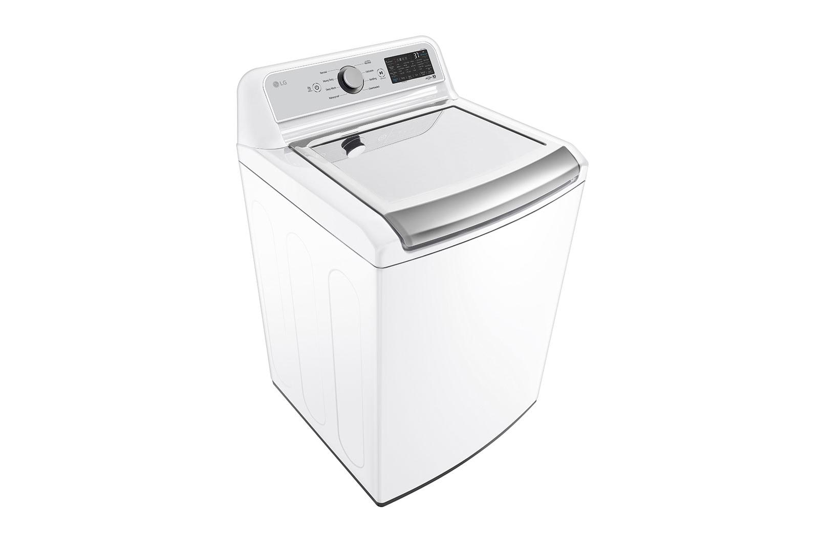 Lg WT7405CW 5.3 Cu.Ft. Mega Capacity Smart Wi-Fi Enabled Top Load Washer With 4-Way™ Agitator & Turbowash3D™ Technology