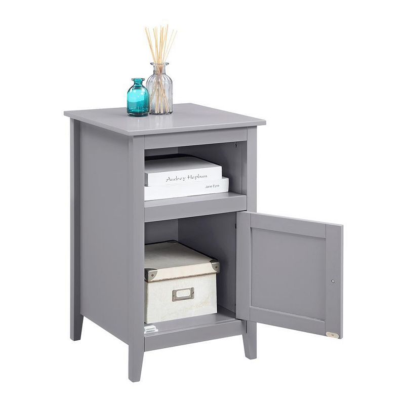 Convenience Concepts Designs2Go End Table with Storage Cabinet and Shelf