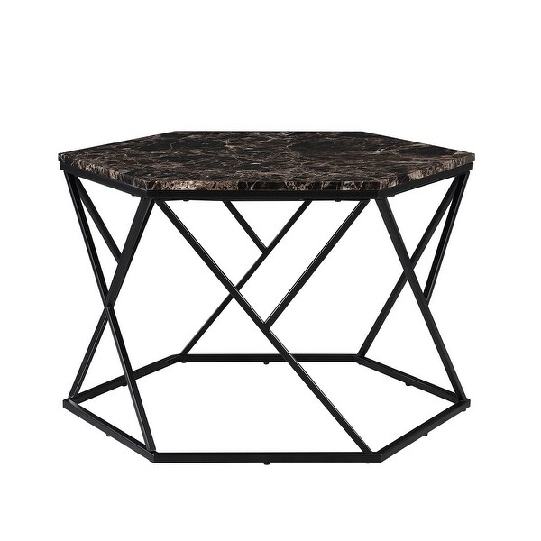 Ledel Modern Hexagon Coffee Table