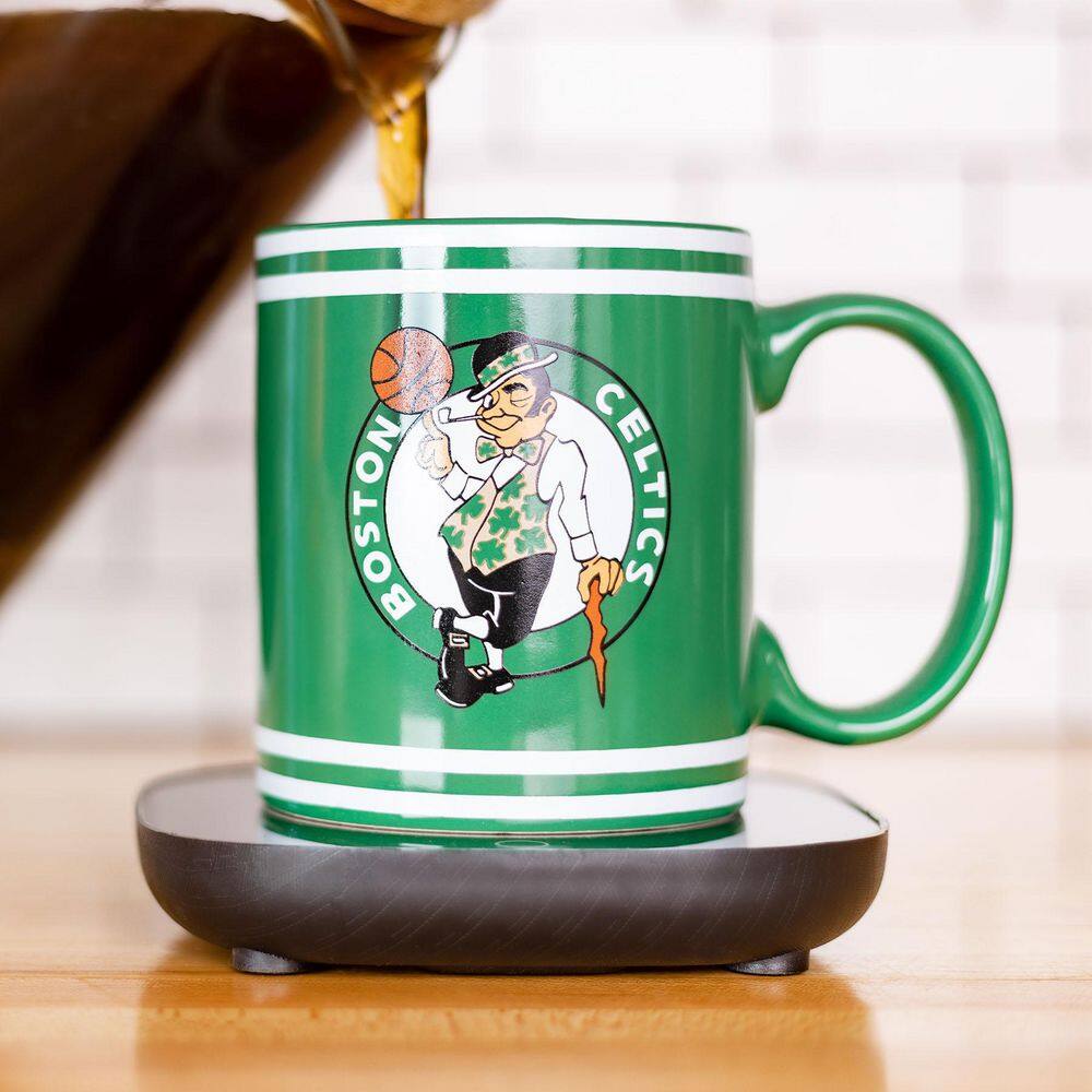 Uncanny Brands NBA Boston Celtics Single-Cup Green Coffee Mug with Warmer for Your Drip Coffee Maker MW1-NBA-CEL-LG1