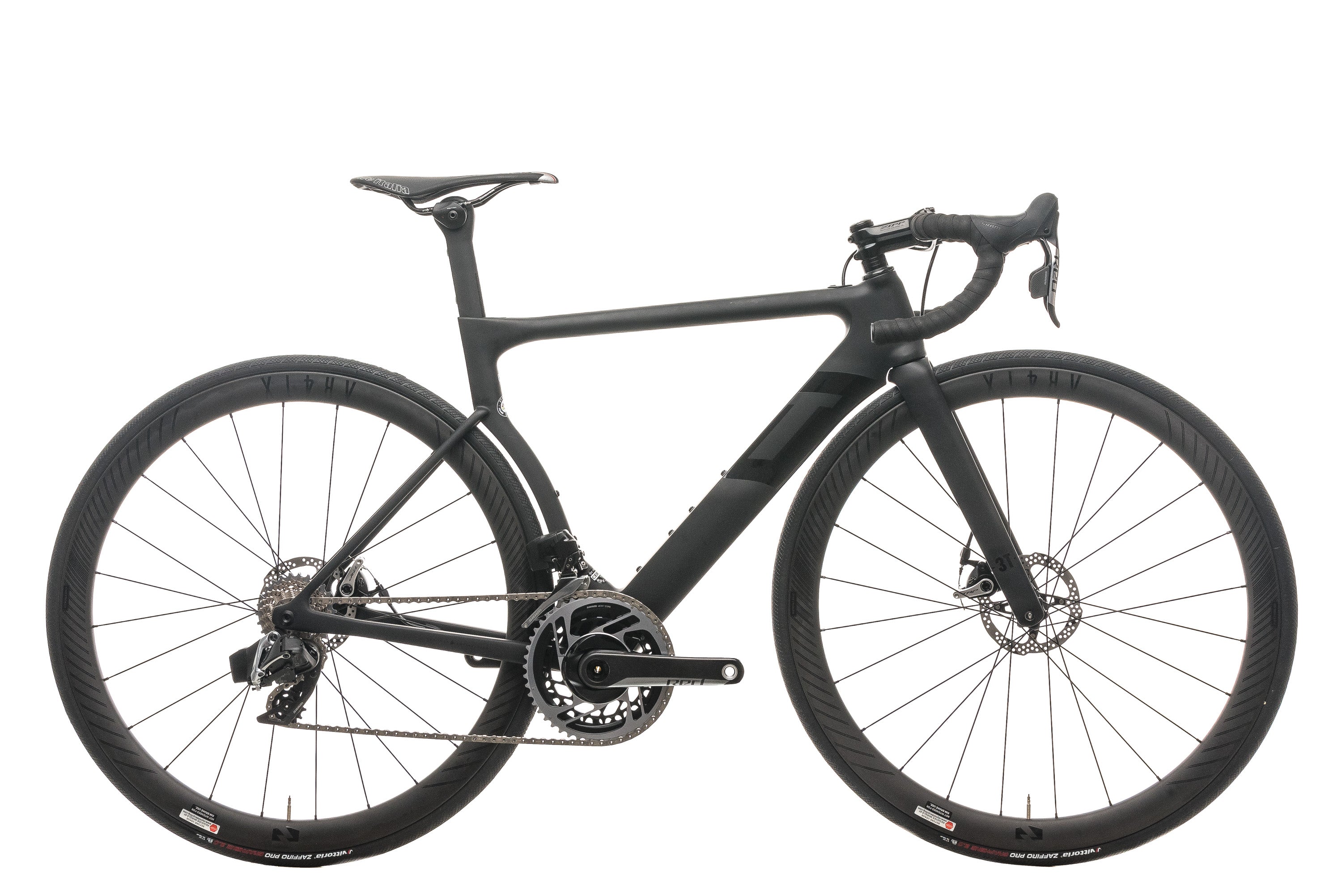 3T Strada Due Team Stealth Red AXS Road Bike - 2020, Small