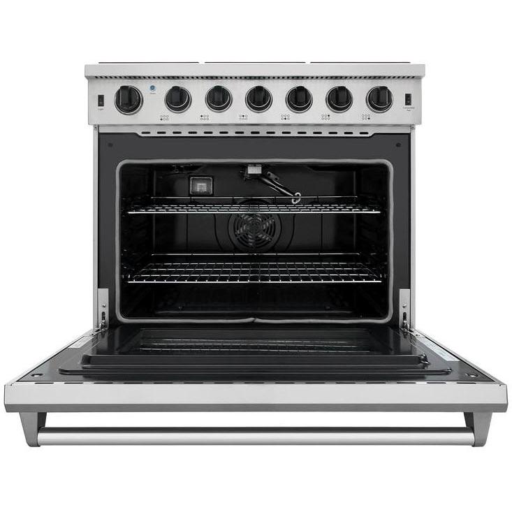 Thor Kitchen 36-inch Freestanding Gas Range with Convection Technology LRG3601U