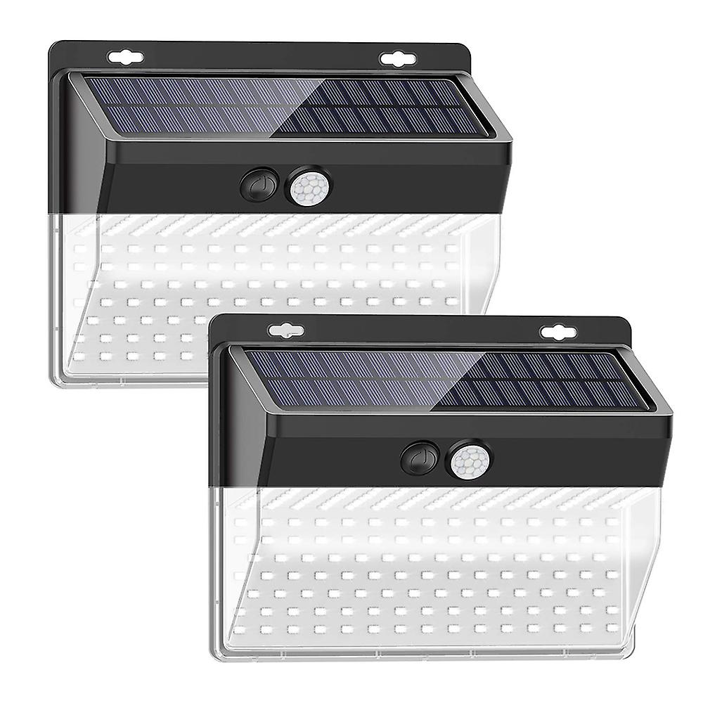 Solar Wall Light 206leds Human Body Induction Wall Lamp Outdoor Waterproof Courtyard Light No.235452