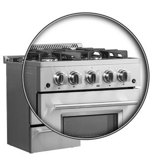 Forno Breno - 24 in. Gas Range 4 Sealed Burners FFSGS6272-24