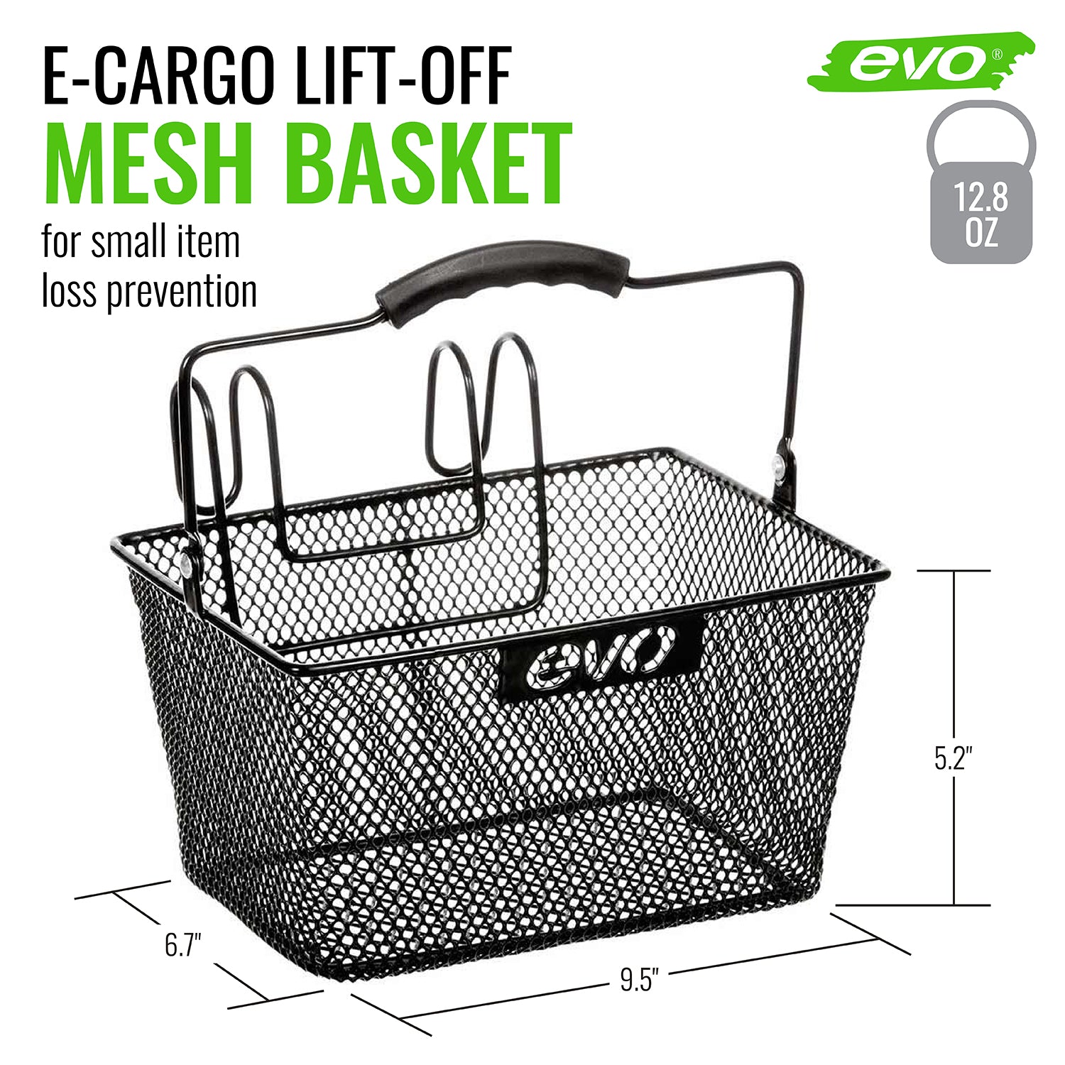 EVO， E-Cargo Lift Off Mesh， Basket， Black