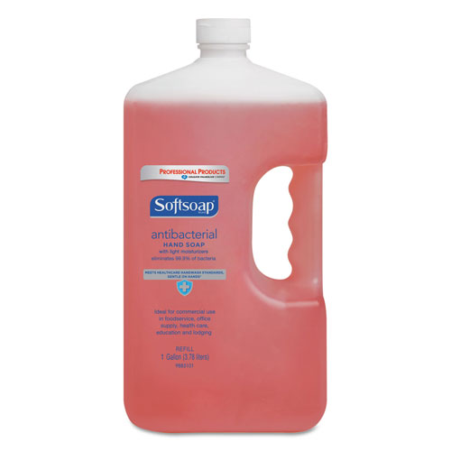 Colgate Palmolive Softsoap Antibacterial Moisturizing Hand Soap | 1 gal Bottle， Crisp Clean Scent | CPC01903