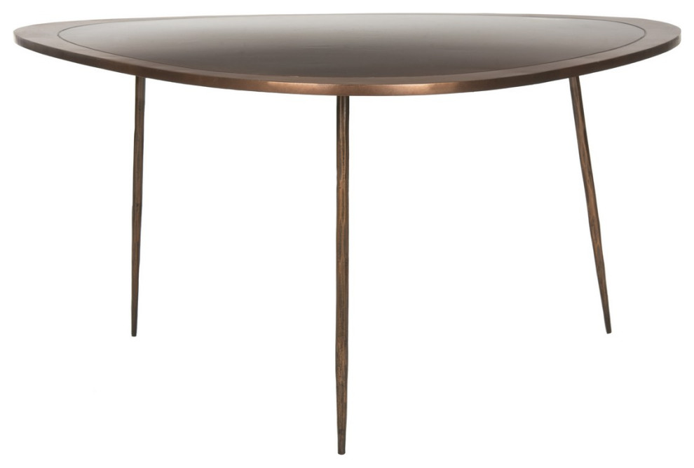 Necia Coffee Table Antique Copper   Midcentury   Coffee Tables   by Peachtree Fine Furniture  Houzz