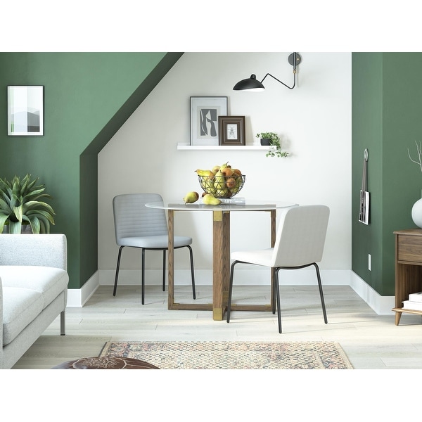 Corey Dining Chair， Set of 2， Gray Linen