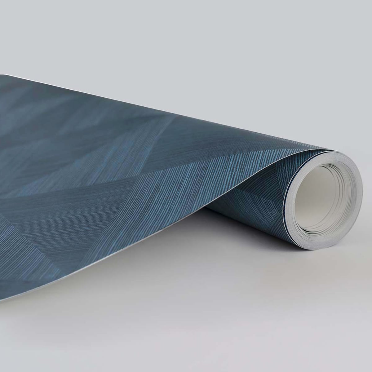 Geo Inlay Peel & Stick Wallpaper in Denim Blue