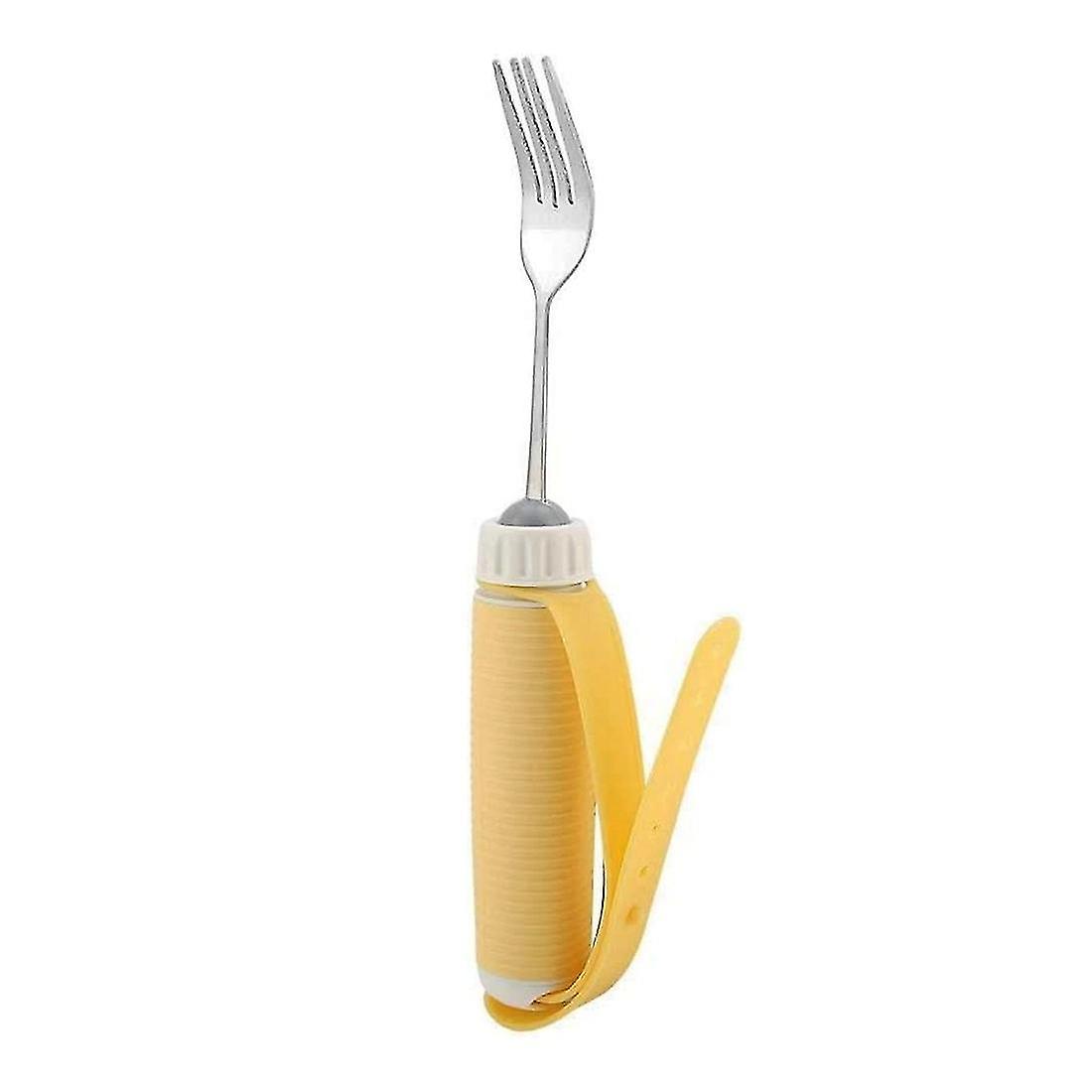 Stainless Steel Spoon Fork Disabled Patient Arthritis Elder Utensil Eating Tablewares For Disabled P