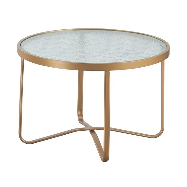 Elle Decor Mirabelle Outdoor Coffee Table，French Gold