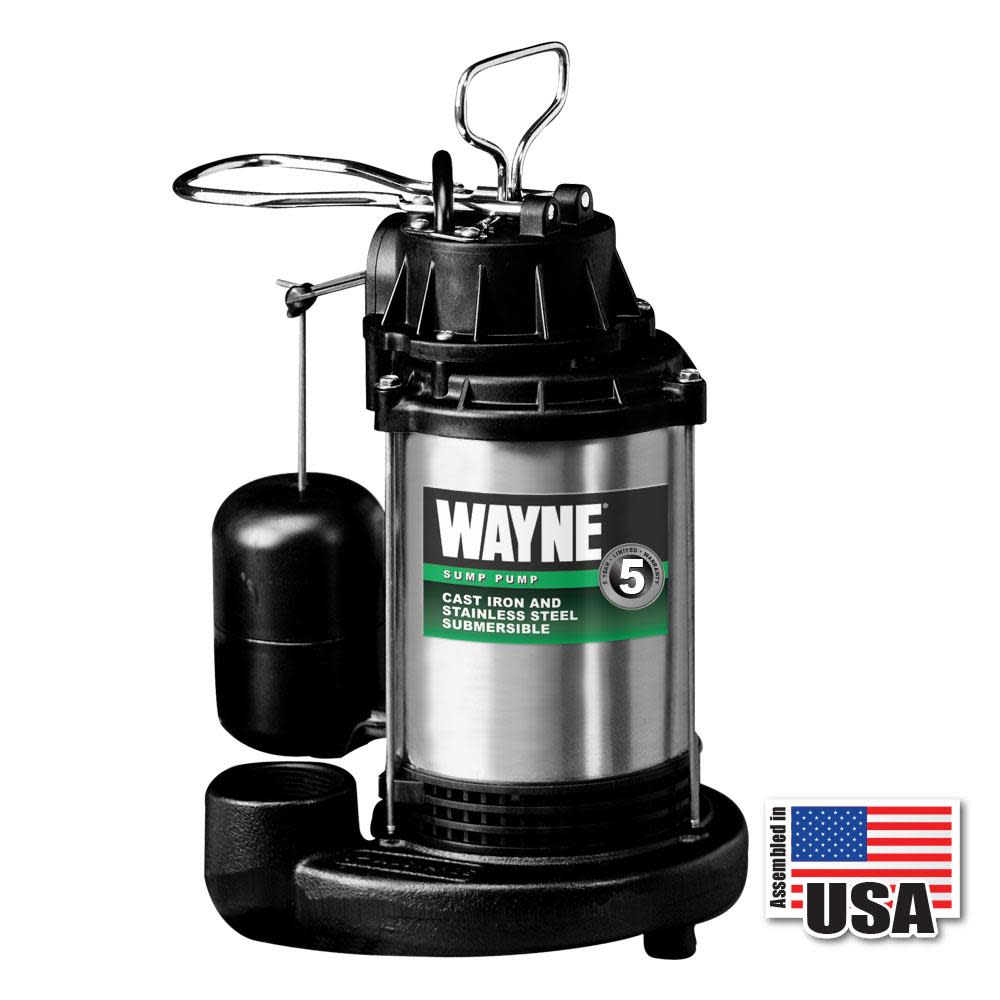 3/4HP Cast Iron Submersible Sump Pump