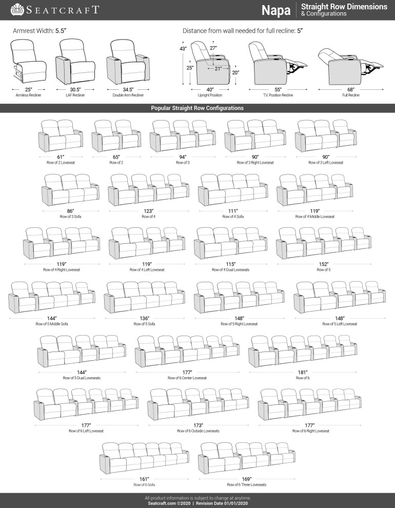 Seatcraft Napa Home Theater Seats   Contemporary   Theater Seating   by Stargate Cinema  Houzz