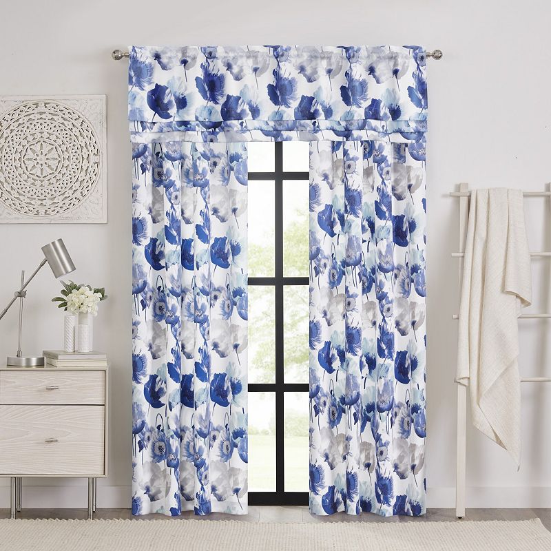 Achim Poppy Field Rod Pocket Window Curtain Panel