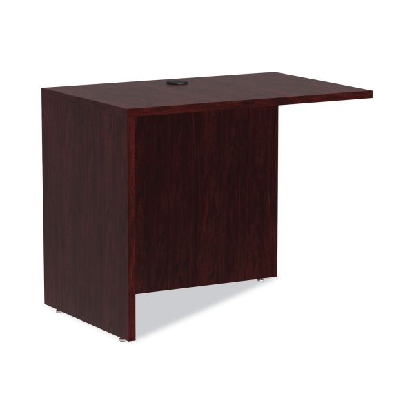 Alera Valencia Series Reversible Return/Bridge Shell， 35w x 23.63d x 29.5h， Mahogany