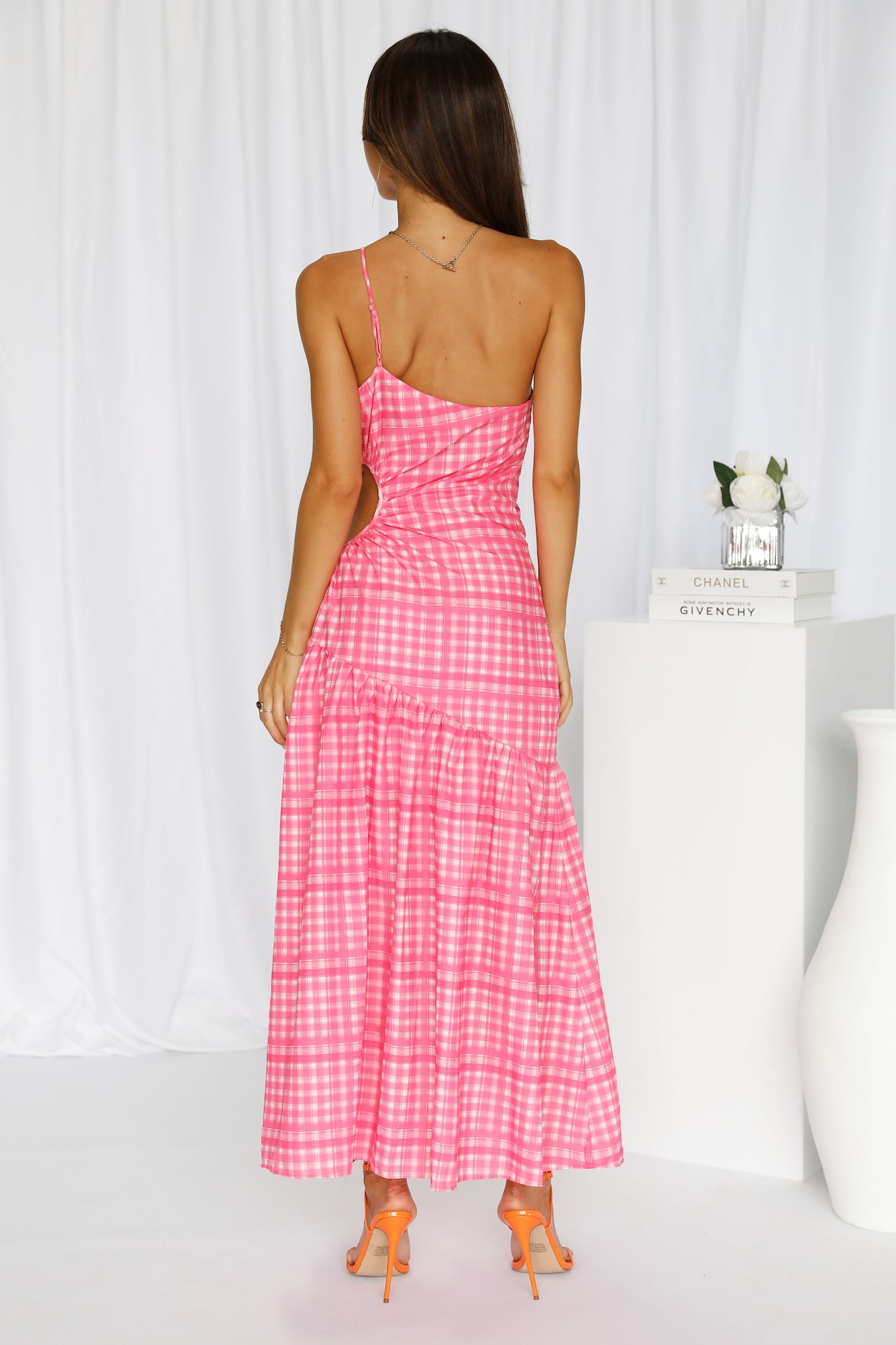 Lovely And Blissful Midi Dress Pink