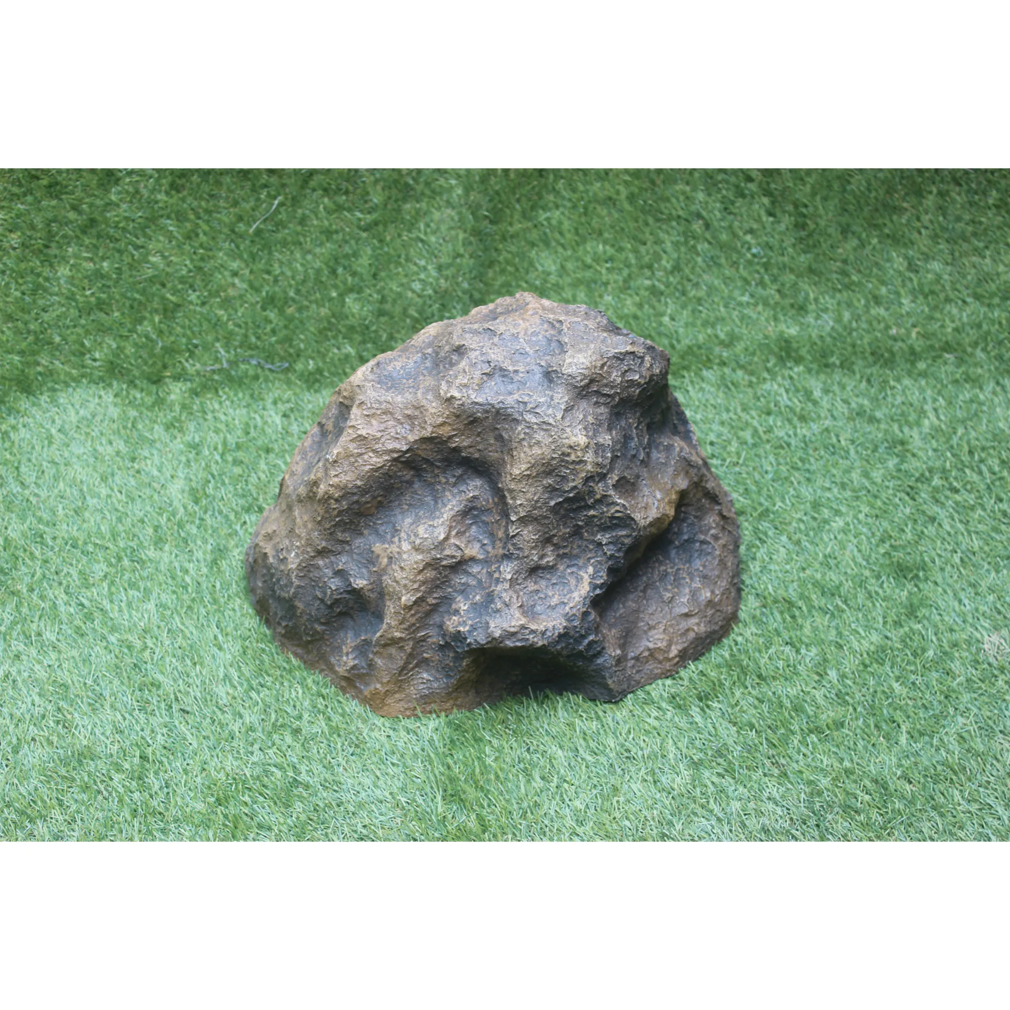 KNT Wholesale FRP Attractive Big Huge Tall Hand Molded unbreakable Artificial Garden Rock for Stone Garden Decoration or Storage