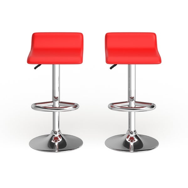 Porch and Den Elsinore Leatherette Bar Stools (Set of 2)