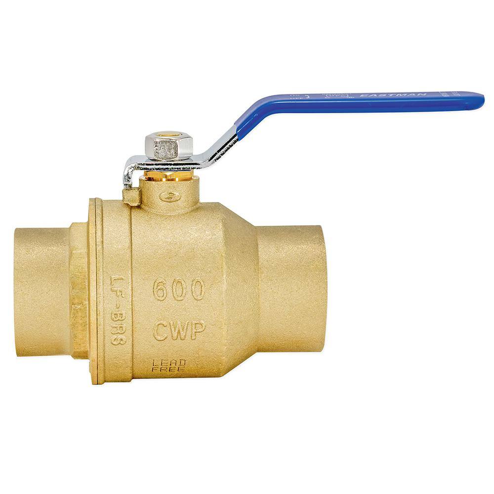 EASTMAN 2 in. x 2 in. Brass Sweat C x C Full Port Ball Valve 20071LF