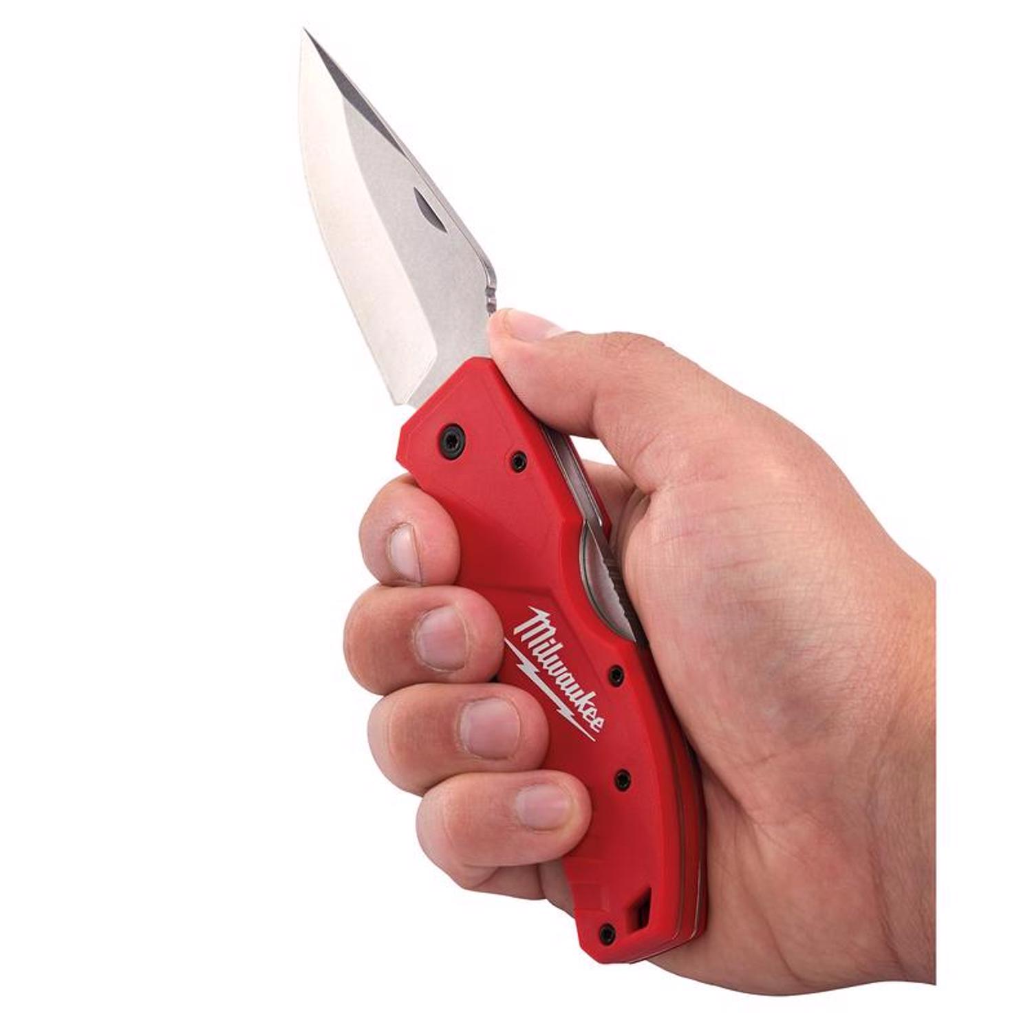 MW 7-1/4 in. Lockback Folding Pocket Knife Red 1 pk