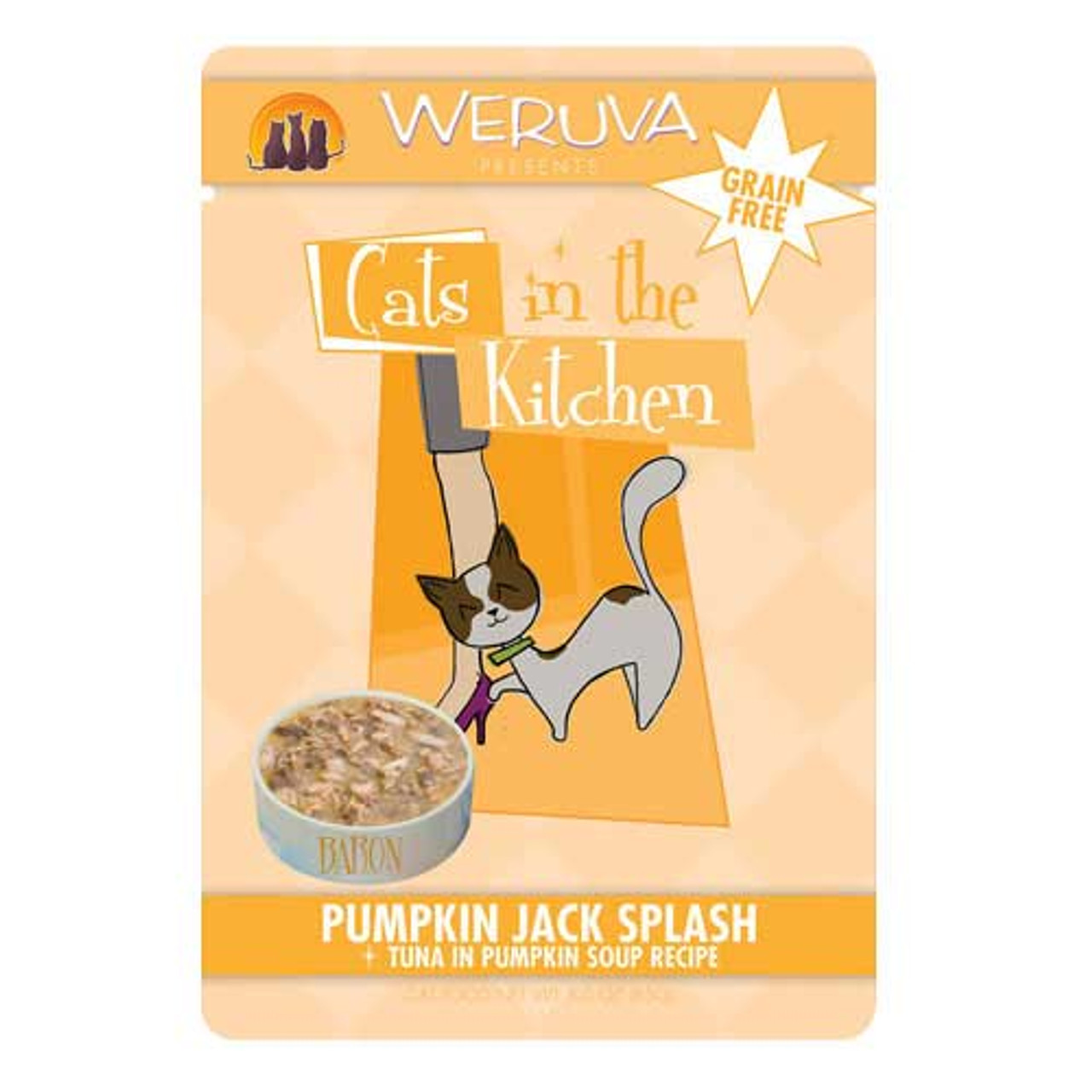 Weruva Cats In The Kitchen Pumpkin Jack Splash Pouch， 3 Oz.