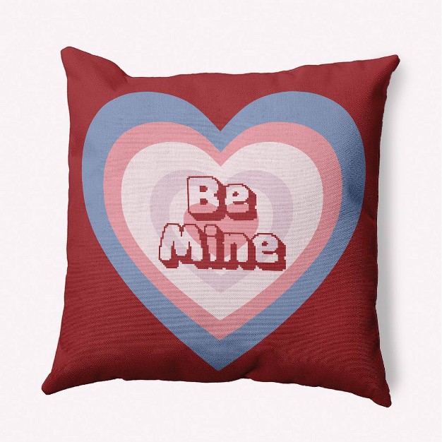 Valentine x27 s Day Be Mine Square Throw Pillow Buddha E By Design