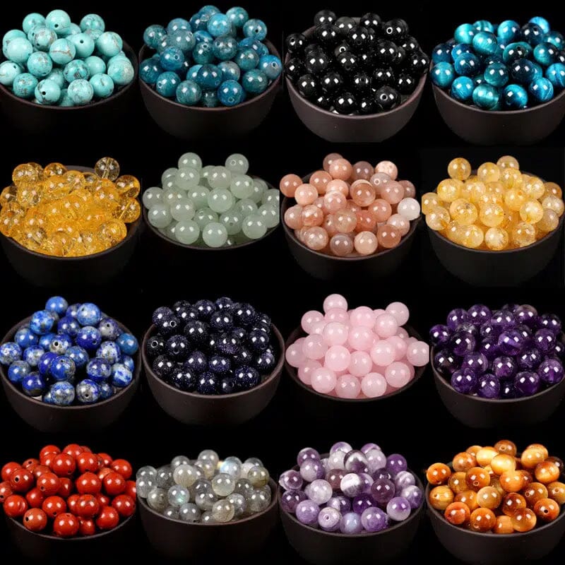 Natural Round Beads Bracelet (40pcs)