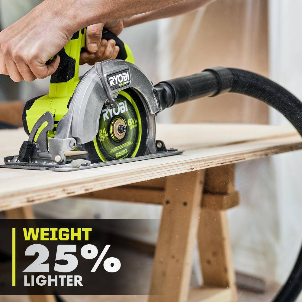 RYOBI ONE+ HP 18V Brushless Cordless Compact 6-12 in. Circular Saw (Tool Only) PSBCS01B