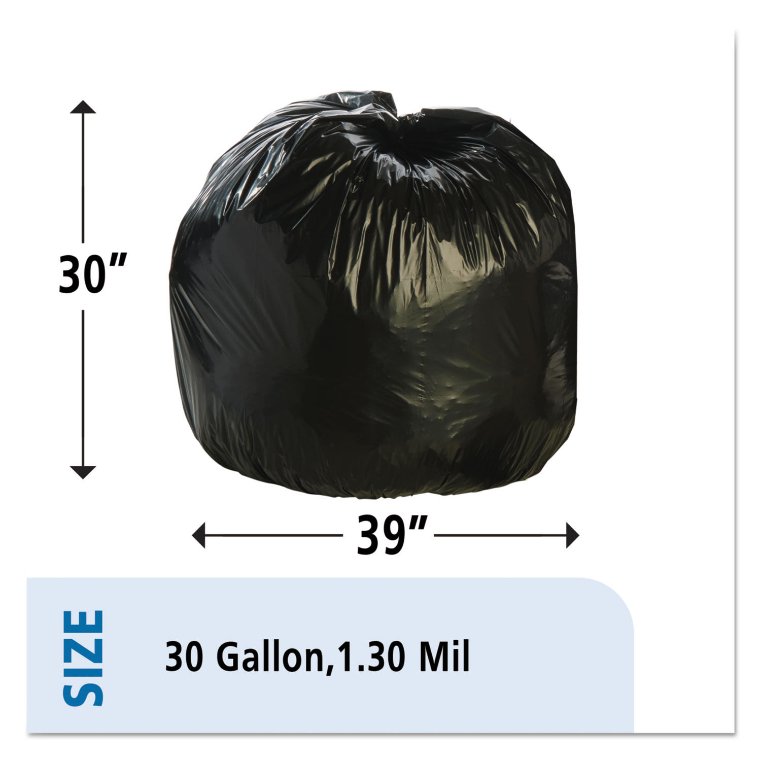 Total Recycled Content Plastic Trash Bags by Stoutandreg; by Envisionandtrade; STOT3039B13