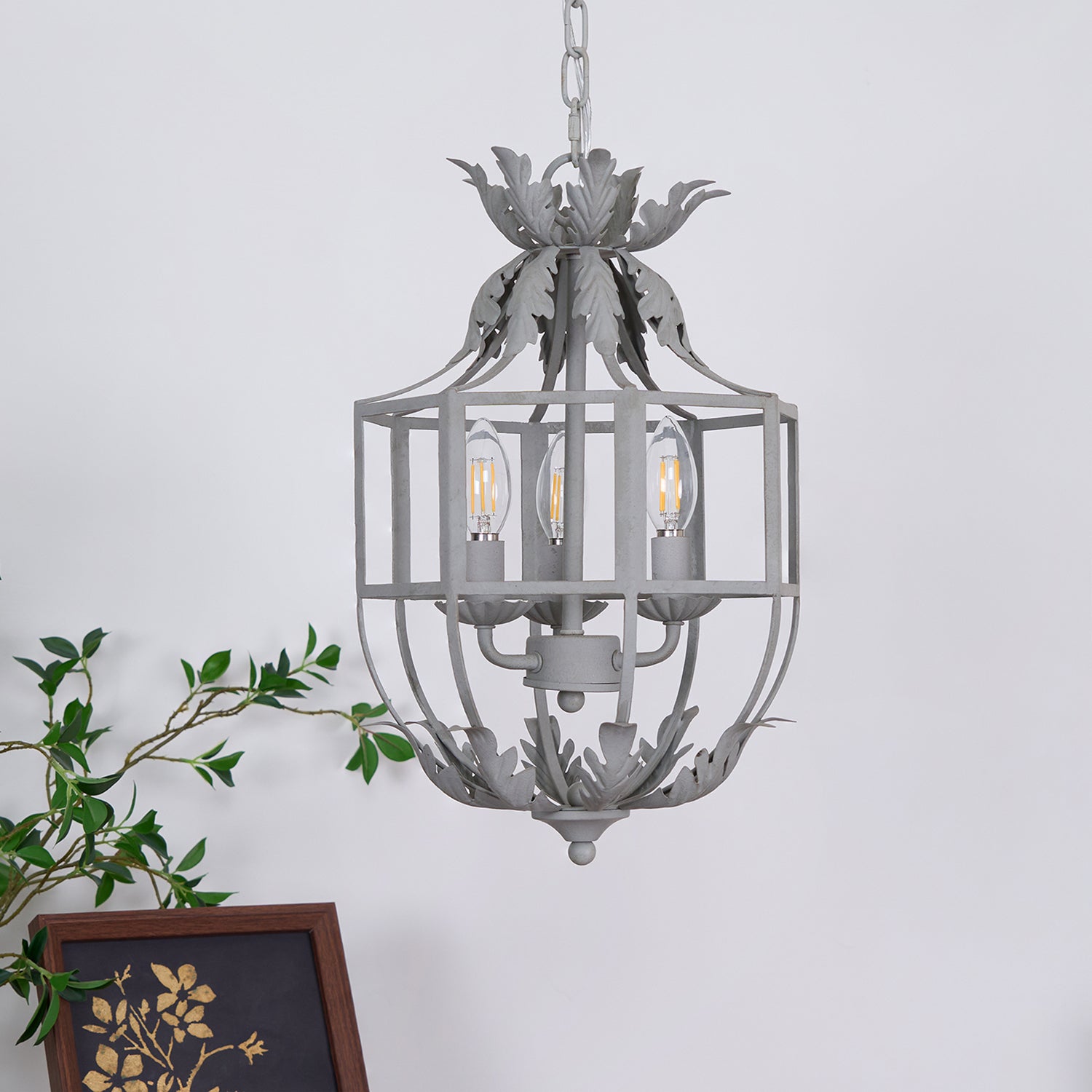 Lustre Retro Cage Chandelier