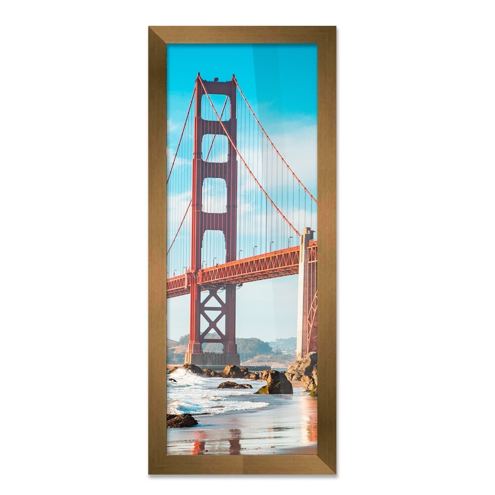 17x60 Frame Gold Bronze Picture Frame   Modern Photo Frame Includes UV